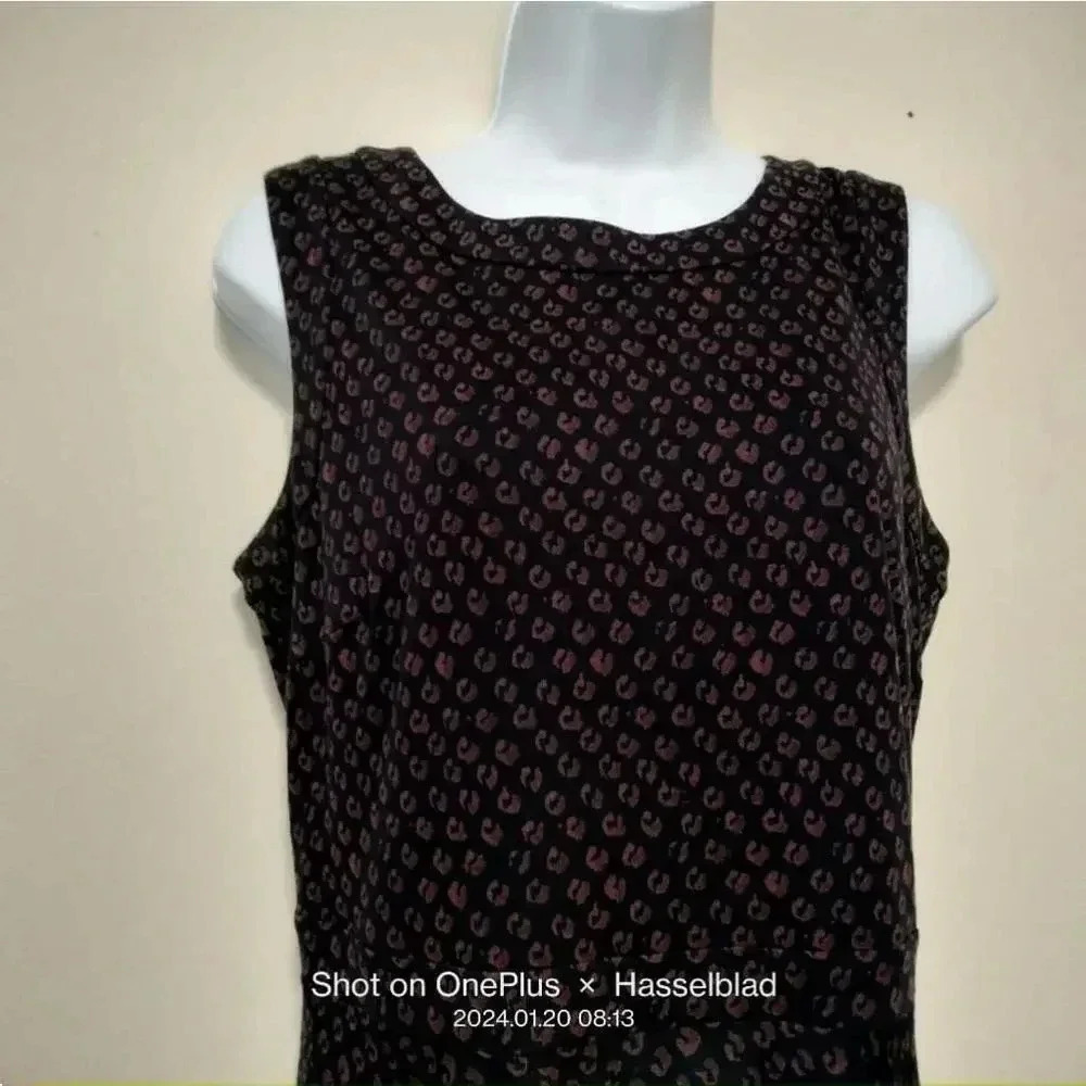 Loft size Medium Knee length Geometric Animal Pattern Sleeveless Dress - Picture 3 of 7